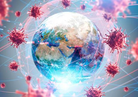 Globale Ausbreitung von Viren und Krankheiten (Coronavirus)