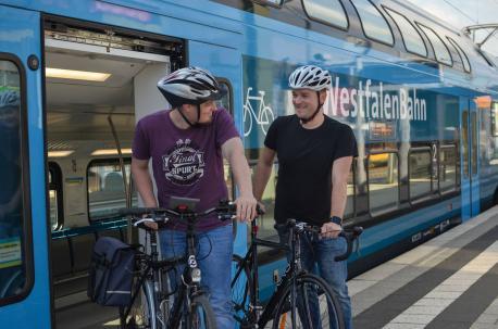 Fahrradtransport in der Westfalenbahn